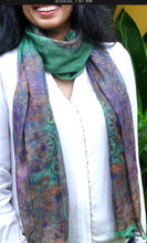 Load image into Gallery viewer, Silk Summer Scarf - Wearable Art
