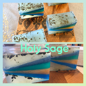 Handmade Natural Soap - Sage , Mint , Lavender, Rosemary