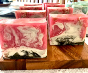 Handmade Organic Rose Soap - Set 0f 3