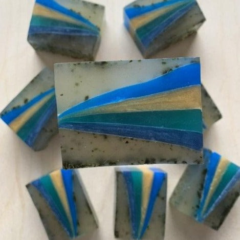 Handmade Natural Soap - Sage , Mint , Lavender, Rosemary