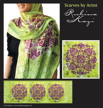 Load image into Gallery viewer, Silk Scarf - Head Cover, Silk Summer Wrap, Shoulder Wrap
